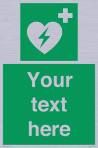 Custom Defibrillator Sign